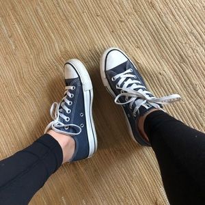 Navy Blue Converse